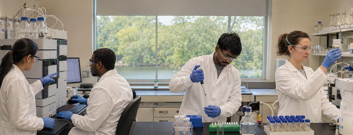 AASRT research team at work in the lab