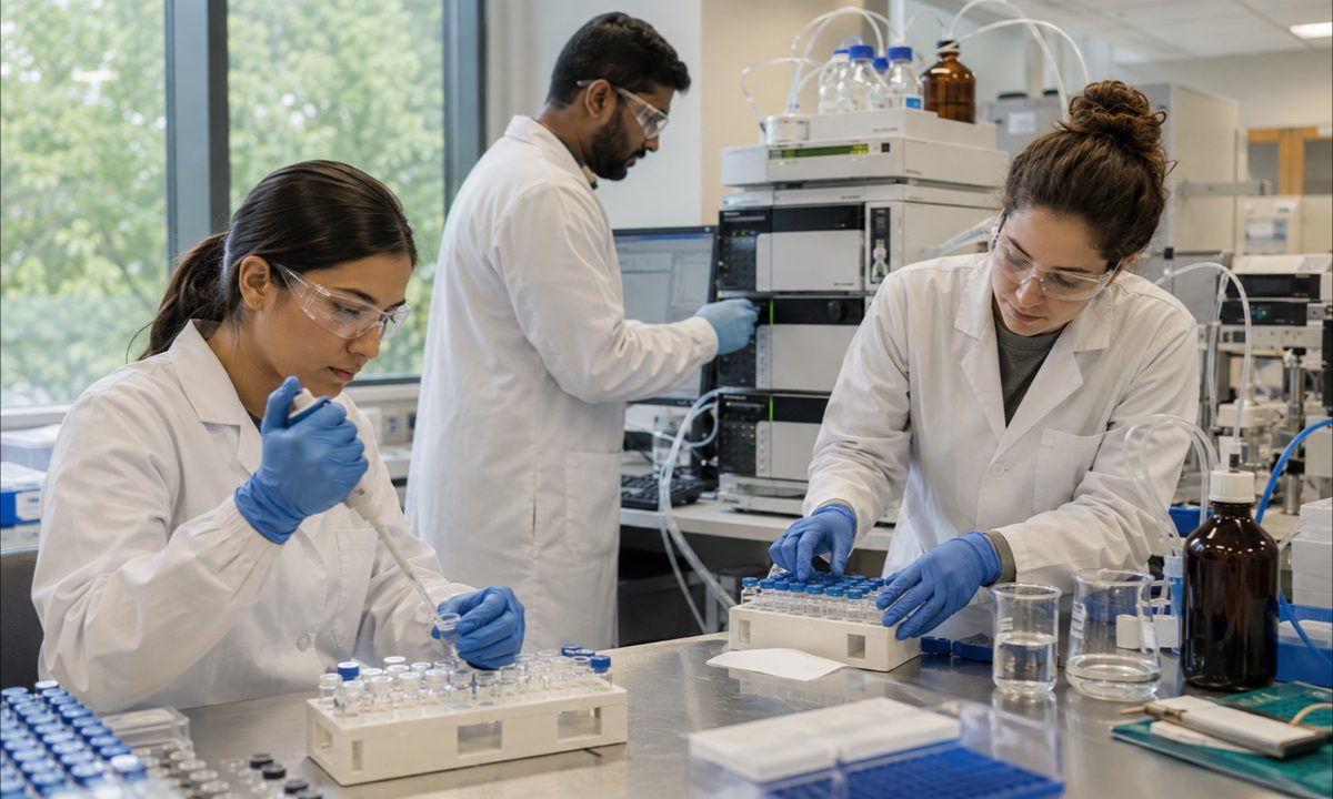 AASRT researchers running lab analysis